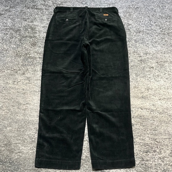 Polo Ralph Lauren Black Corduroy Pants Mens 36x30 Philip Casual Classic Preppy - Picture 1 of 16